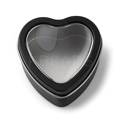 Tinplate Iron Heart Shaped Candle Tins CON-NH0001-01D-1