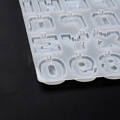 Letter & Number DIY Silicone Pendant Molds DIY-F139-01-1
