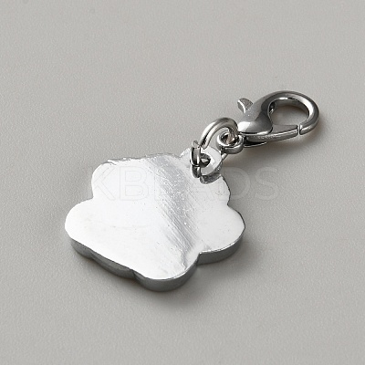 Zinc Alloy Enamel Glitter Powder Pendant Decoration HJEW-WH0001-14P-06-1