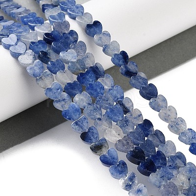 Dyed & Heated Natural Blue Aventurine Beads Strands G-M403-A33-02-1