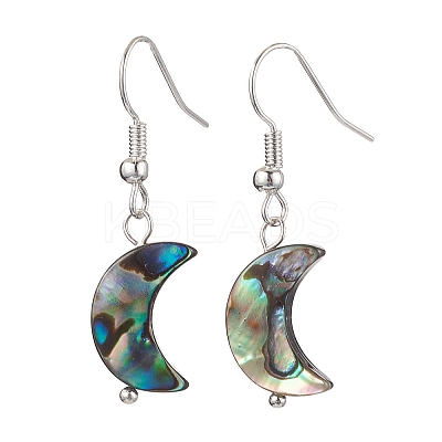Natural Abalone Shell/Paua Shell Dangle Earring EJEW-JE05916-02-1