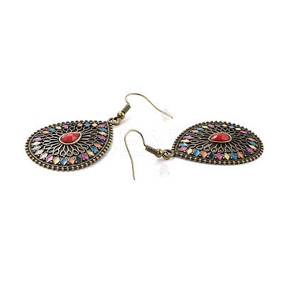 Bohemia Vintage Teardrop Dangle Earrings EJEW-I261-06AB-1