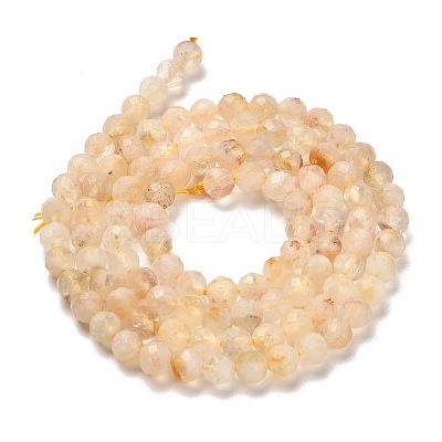 Natural Citrine(Heated) Beads Strands LS-G-G155-B03-01-1