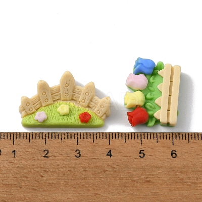 Opaque Resin Decoden Cabochons CRES-P030-G-1