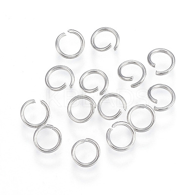 Tarnish Resistant 304 Stainless Steel Open Jump Rings A-STAS-F110-09P-1