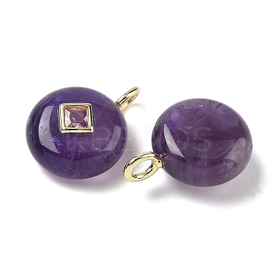 Natural Amethyst Pendants G-I391-01G-12-1