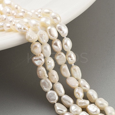 Natural Keshi Pearl Cultured Freshwater Pearl Beads Strands PEAR-P062-25B-1