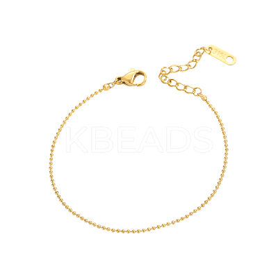 304 Stainless Steel Ball Chain Bracelets STAS-OY012-98G-1