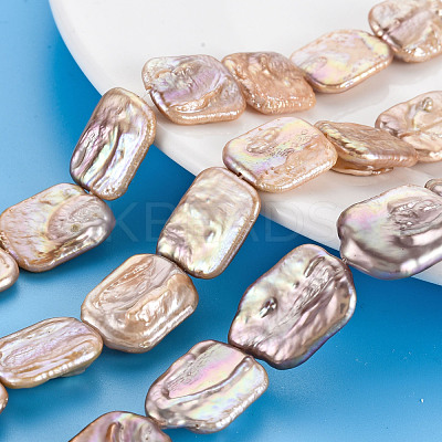 Natural Keshi Pearl Beads Strands PEAR-S020-K06-1
