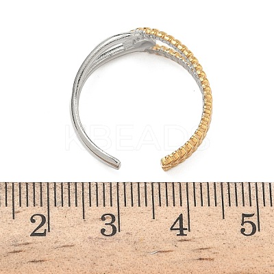 304 Stainless Steel Cuff Open Rings RJEW-Z121-02GP-09-1