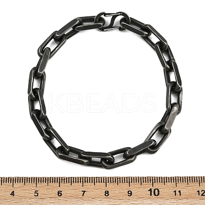 304 Stainless Steel Chain Bracelets for Women Men BJEW-Z143-29AS-1