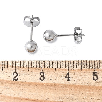 304 Stainless Steel Stud Earrings for Women LS-EJEW-E603-06A-P-1