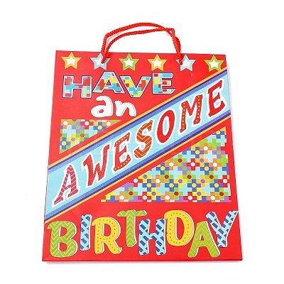 Birthday Theme Rectangle Paper Bags CARB-E004-03B-1