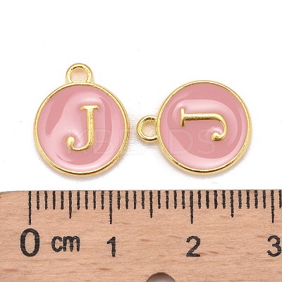 Golden Plated Alloy Enamel Charms ENAM-S118-07J-1