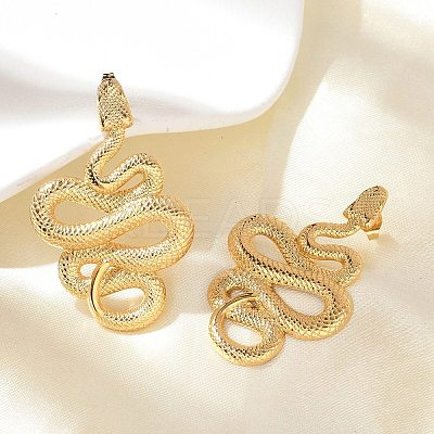 304 Stainless Steel Stud Earrings for Women EJEW-B121-01G-01-1
