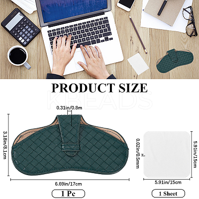 1Pc PU Leather Eyelasses Storage Bag AJEW-CN0002-61A-1