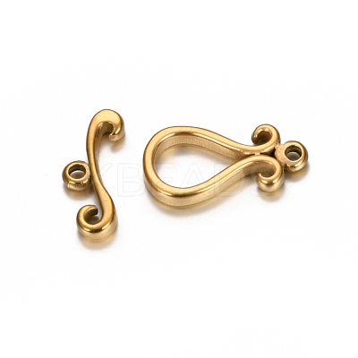 Ion Plating(IP) 304 Stainless Steel Toggle Clasps STAS-I157-01G-1