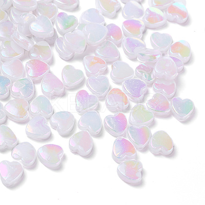 100Pcs Eco-Friendly Transparent Acrylic Beads TACR-YW0001-07H-1
