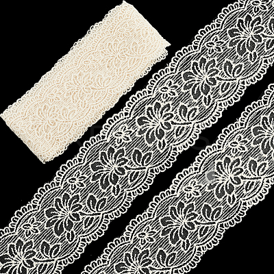 5 Yards Flat Cotton Lace Ribbon OCOR-GF0004-71B-01-1