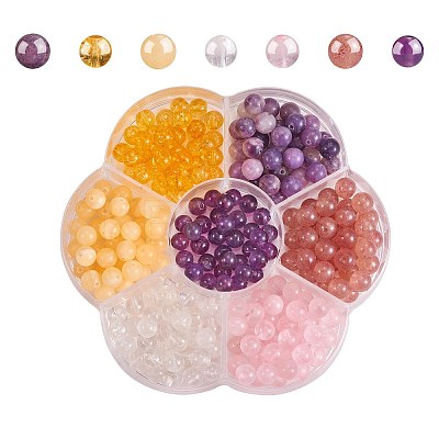 280Pcs 7 Style Gemstone Beads G-SZ0001-97B-1