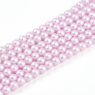Baking Paint Pearlized Glass Pearl Bead Strands HY-N002-3mm-C03-1