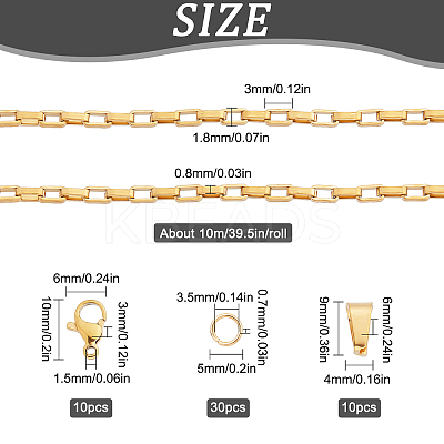 DIY Chain Bracelet Necklace Making Kits DIY-SC0020-21G-1
