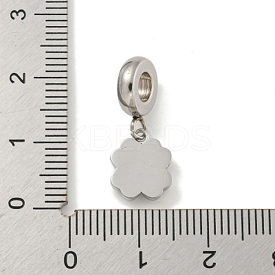 Non-Tarnish 304 Stainless Steel European Dangle Charms STAS-U005-41P-1