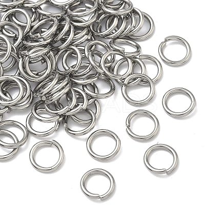 Tarnish Resistant 304 Stainless Steel Open Jump Rings STAS-E066-11-8mm-1