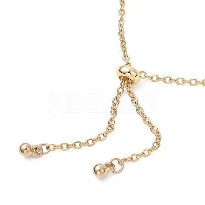 Adjustable 304 Stainless Steel Cable Chain Slider Bracelets BJEW-JB13089-03-1