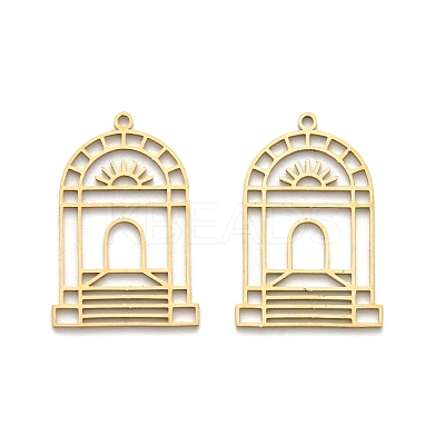 201 Stainless Steel Pendants LS-STAS-I332-09G-1
