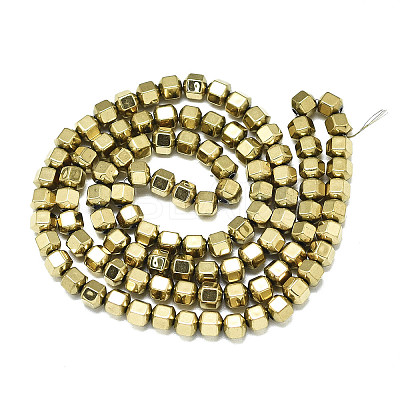 Electroplate Non-magnetic Synthetic Hematite Beads Strands G-S352-68A-01-1