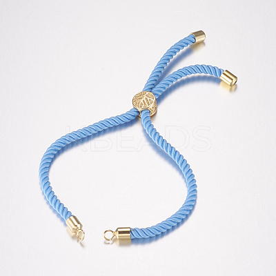 Nylon Twisted Cord Bracelet Making MAK-F019-02G-1