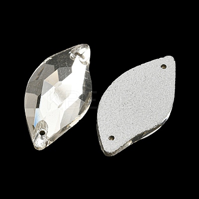 Glass Connector Charms GLAA-A006-14A-1