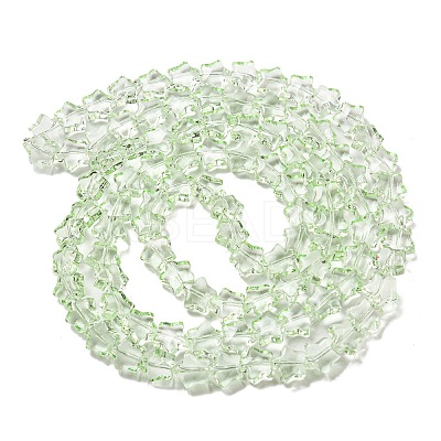 Baking Paint Transparent Glass Beads Strands DGLA-A07-T8mm-KD06-1