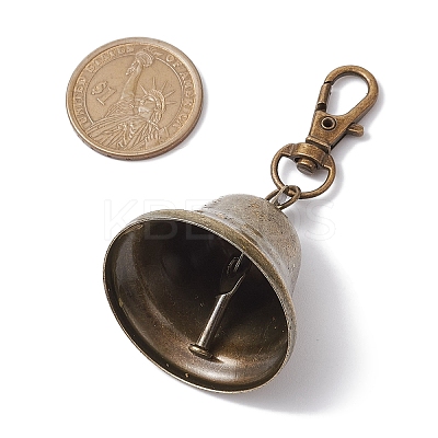 Iron Bell Pendants Decoration HJEW-JM02226-1