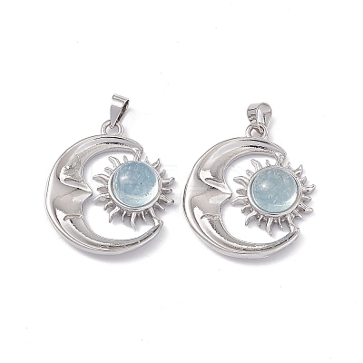Natural Aquamarine Pendants KK-A173-04P-04-1