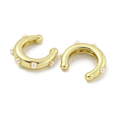 Ring Rack Plating Brass Cuff Earrings EJEW-E312-06G-1