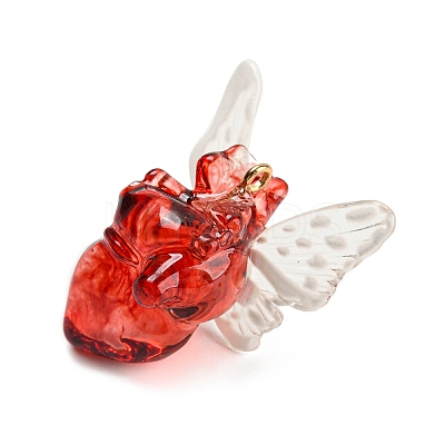 Transparent Resin Pendants RESI-D004-01A-1