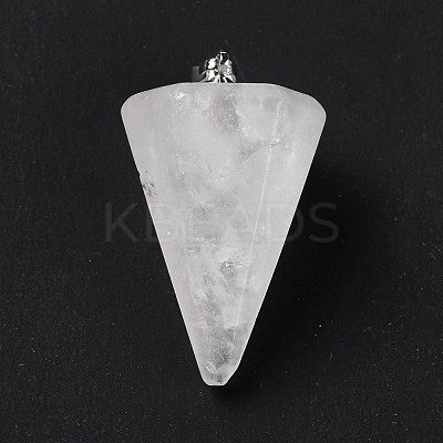 Natural Quartz Crystal Pendants G-F714-02F-1