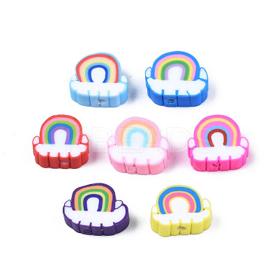 Handmade Polymer Clay Beads X-CLAY-T012-31-1