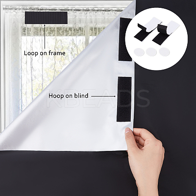 Polyester Portable Window Blackout Curtain for Travel AJEW-WH0632-03-1