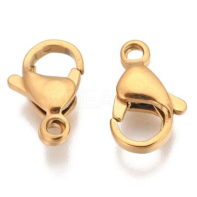 304 Stainless Steel Lobster Claw Clasps STAS-T040-PJ212-13-1