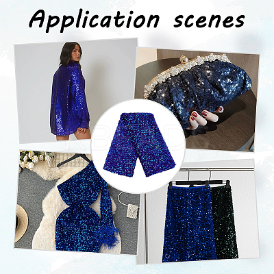 Velvet Sequin Fabric DIY-WH0430-178B-1