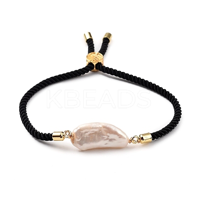 Adjustable Nylon Twisted Cord Slider Bracelets BJEW-JB05322-02-1