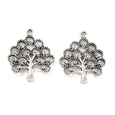Tibetan Style Alloy Pendants TIBE-P001-09AS-1
