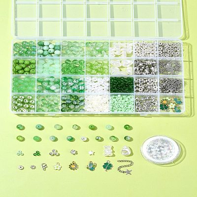 DIY Glass Beads Bracelets Jewelry Making Kit DIY-FS0007-69-1