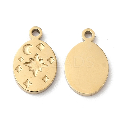 Ion Plating(IP) 316L Surgical Stainless Steel Charms STAS-H213-03G-1
