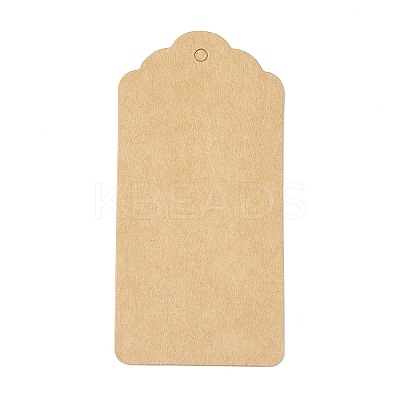 100Pcs Kraft Paper Flower Head Gift Tags CDIS-B001-01A-1