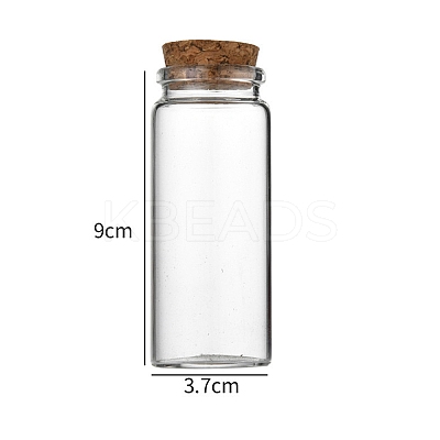 Glass Bottle CON-WH0085-72F-1