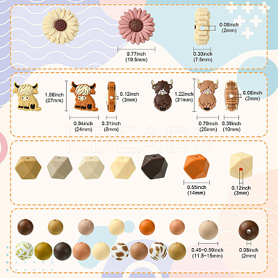 Round Food Grade Eco-Friendly Silicone Beads SIL-CJ0002-72-1